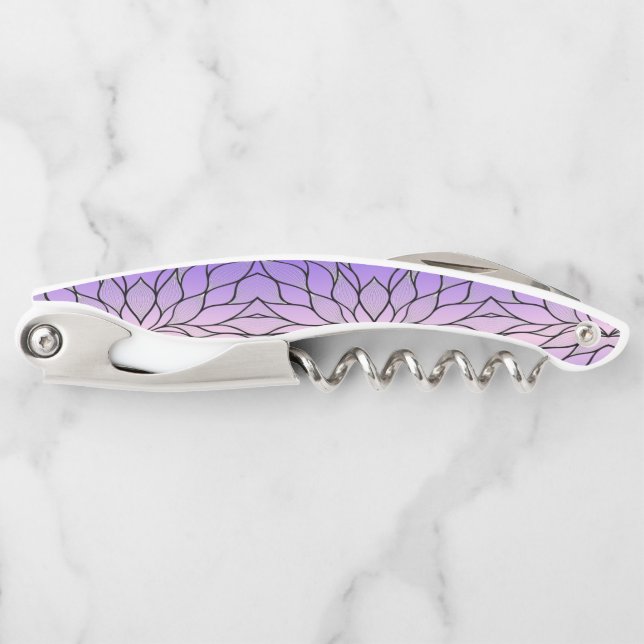 Pearlescent Lila Creative Verlass Pattern Kellnermesser (Vorderseite)