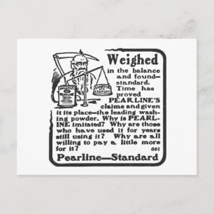 "Pearline-Werbung" Postkarte