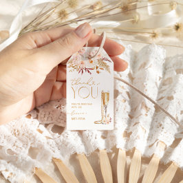 Pearls and Prosecco Brautparty Vielen Dank Geschenkanhänger