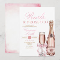Pearls and Prosecco Necklace Bow Brautparty