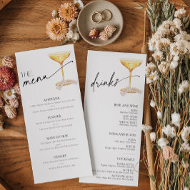 Pearls and Prosecco Neutral Bridal Brunch Bar Menu