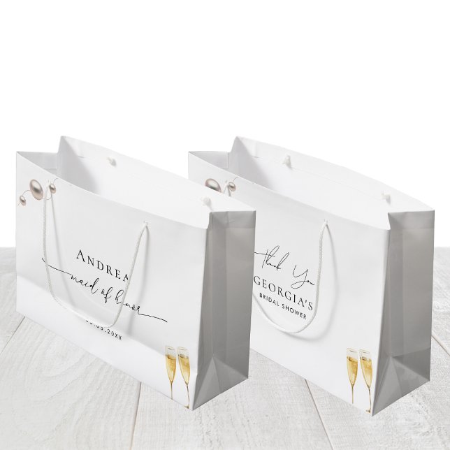 Pearls and Prosecco Trauzeugin Vielen Dank Große Geschenktüte (Von Creator hochgeladen)