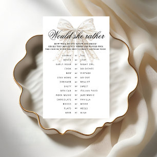Pearls Bow würde sie eher Dusche spielen