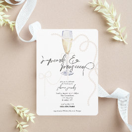 Pearls, Petals + Prosecco | Pearl Bridal Shower Einladung