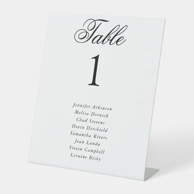 Pearls & Prosecco Black Bow Brautparty Sockelschild (Vorderseite)