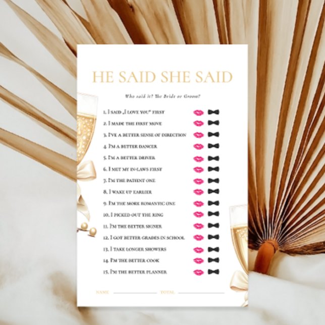 Pearls Prosecco Er hat Brautparty Game gemacht (Von Creator hochgeladen)