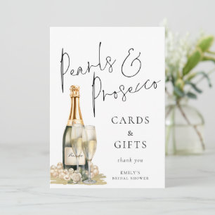 Pearls Prosecco Karten Schildkröten Brautparty