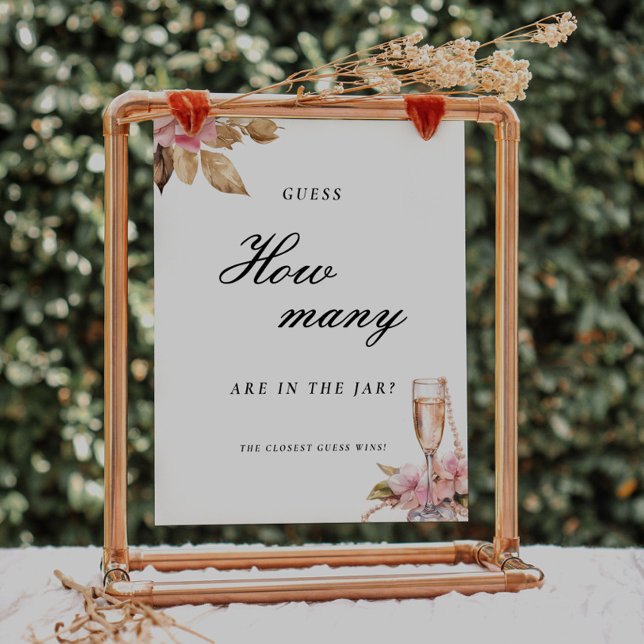 Pearls Prosecco schätzen, wie viele Brautparty-Zei Poster (Von Creator hochgeladen)