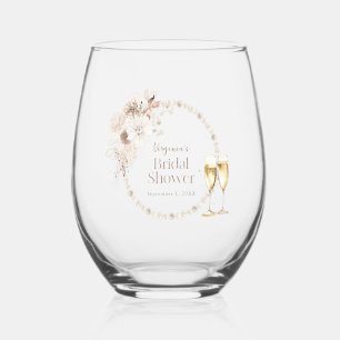 Pearls Prosecco Weinglas Ohne Stiel