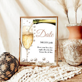 Pearls und Prosecco Brautparty Datum Ideen Untersc Poster