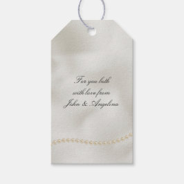 Pearls White Luxe Geschenkanhänger