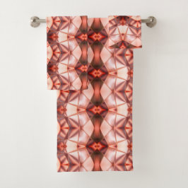 Pearly borundy to Lachs rapport digital shape Badhandtuch Set