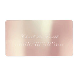 Pearly Champaign Pink Rose Gold Blush ADDRESS