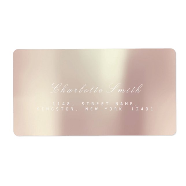 Pearly Champaign Pink Rose Gold Blush ADDRESS (Vorne)