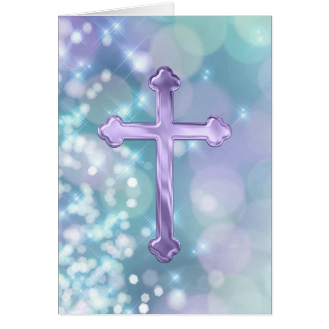 Pearly Cross mit Blue Sparkle (Vorne)