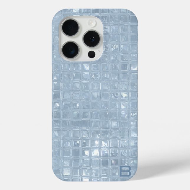Pearly Turquoise Personalisiert Phone Case (Rückseite)