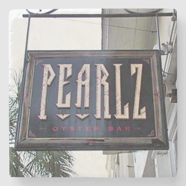 Pearlz, Charleston Untersetzer, South Carolina, Steinuntersetzer (Vorderseite)