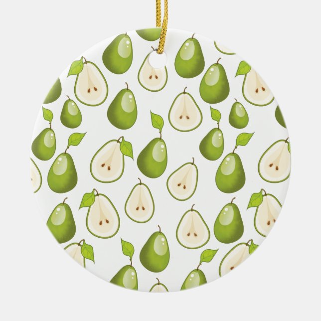 Pears Pattern Keramik Ornament (Vorne)