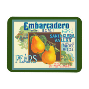 Pears Retro Kisten Kunst Magnet