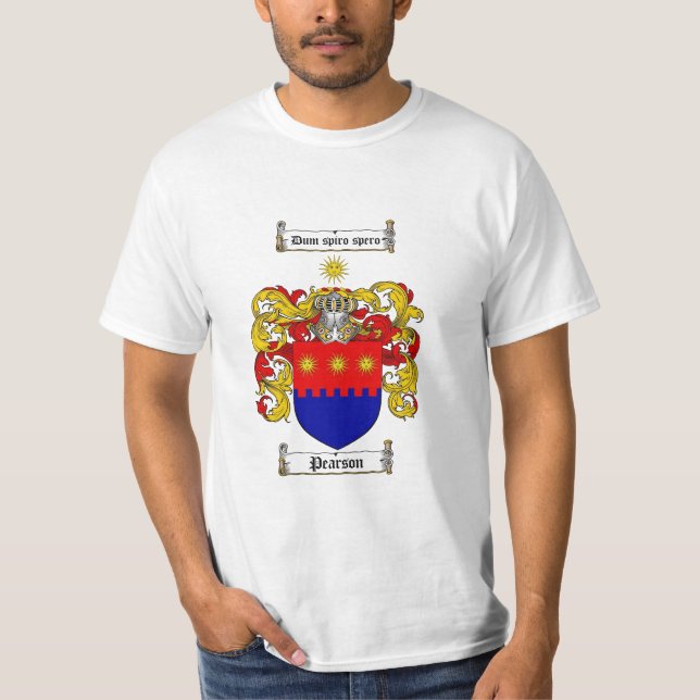 Pearson-Familienwappen - Pearson-Wappen T-Shirt (Vorderseite)