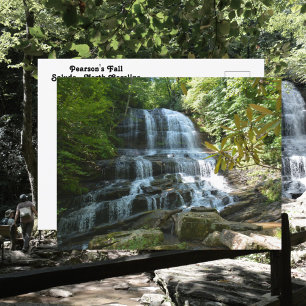 Pearson's Falls Blue Ridge Mountains NC Foto Postkarte