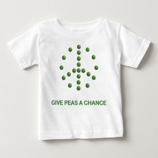 Peas A Chance Baby T-shirt (Vorderseite)