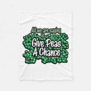 Peas A Chance Fleecedecke