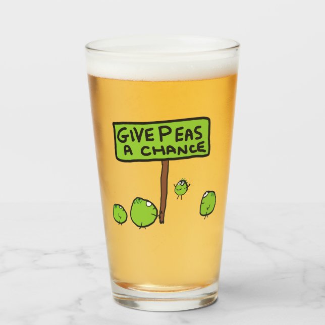 Peas A Chance Glas (Vorne (Gefüllt))