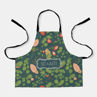 Peas floral Personalisiertes Muster Schürze