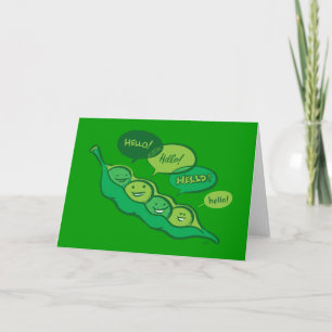 Peas in a Pod (Hallo) Karte