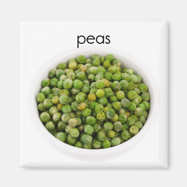 Peas Kühlschrank Magnet (Vorne)