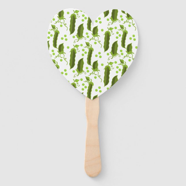 Peas Leaves Round Vegetable Healthy Food Fächer (Vorderseite)