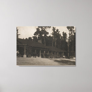 Pebble Beach, CA - Lodge in the Fira by the Sea Leinwanddruck