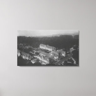 Pebble Beach, CA - Luftaufnahme Hotel-Del Montes Leinwanddruck