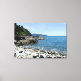 Pebble Beach Landschaft Reise Foto Indonesien Leinwanddruck