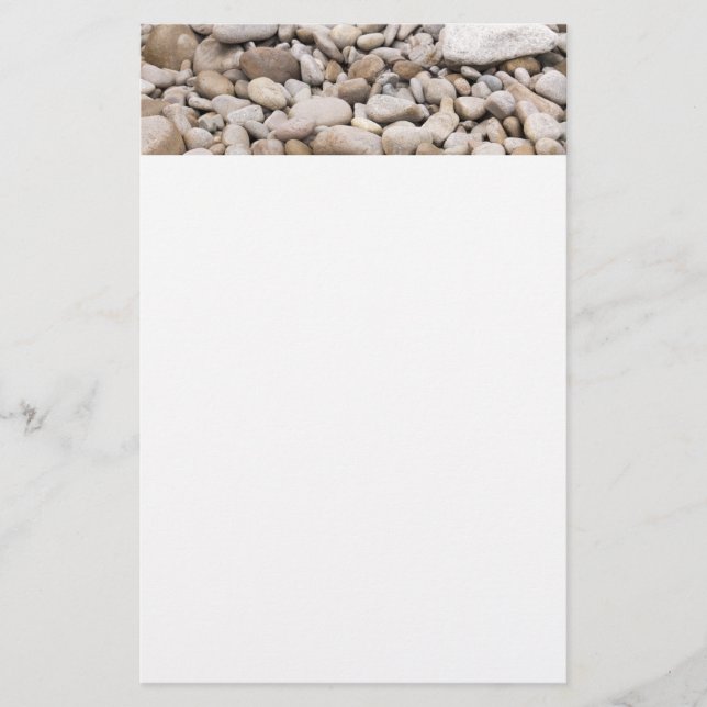 Pebble-Hintergrundmuster Briefpapier (Vorderseite)