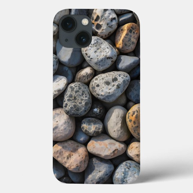 Pebble Mosaic Case-Mate iPhone Hülle (Rückseite)