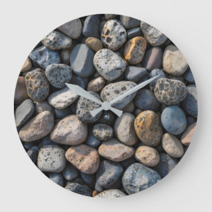 Pebble Mosaic Große Wanduhr