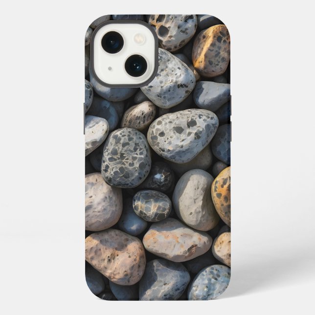 Pebble Mosaic iPhone Hülle (Rückseite)