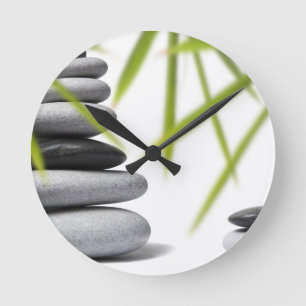 Pebble Zen Runde Wanduhr