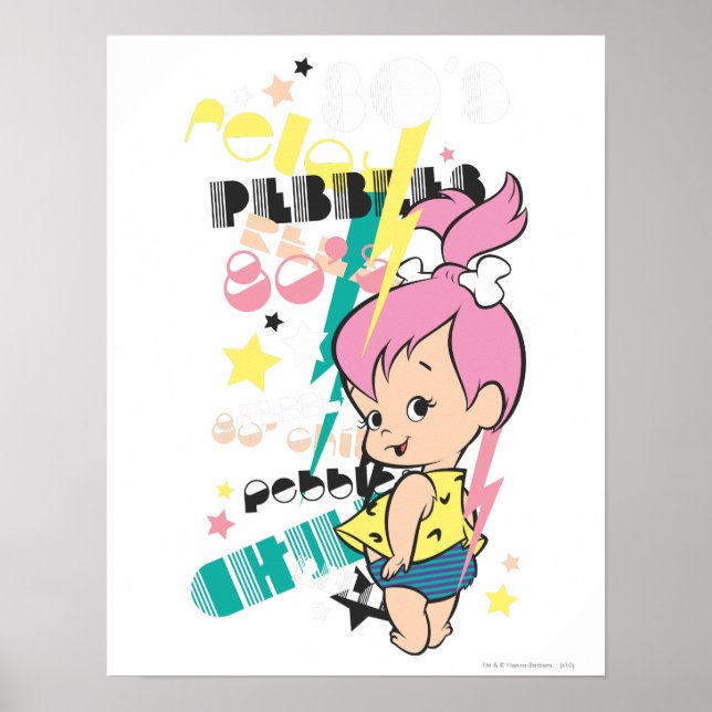 PEBBLES™ 80er Punk Poster (Vorne)
