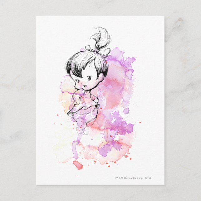 PEBBLES™ Aquarellskizze Postkarte (Vorderseite)