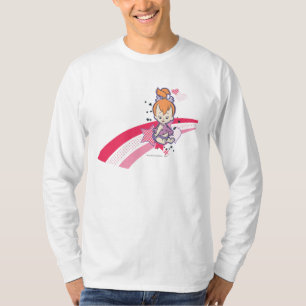 PEBBLES™ auf rosa Regenbogen T-Shirt