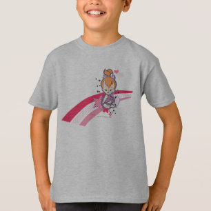 PEBBLES™ auf rosa Regenbogen T-Shirt