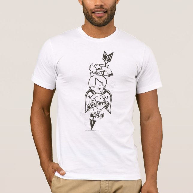 PEBBLES™ Daddy's Girl B&W T-Shirt (Vorderseite)