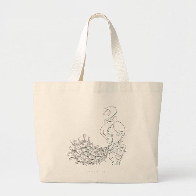 PEBBLES™ in Pfau Jumbo Stoffbeutel (Vorne)