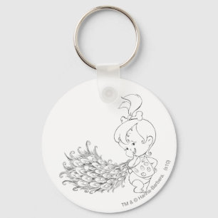 PEBBLES™ in Pfau Schlüsselanhänger