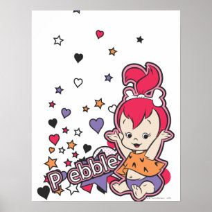 PEBBLES™ Lila Herz Poster