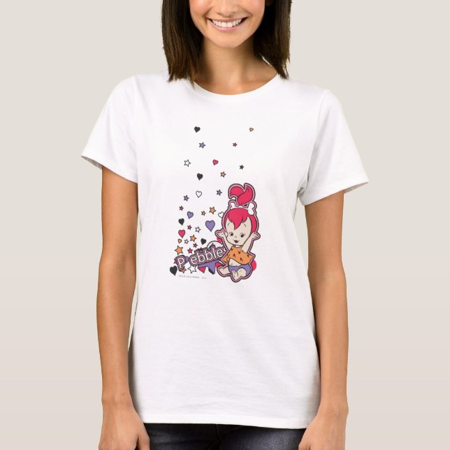 PEBBLES™ Lila Herz T-Shirt (Vorderseite)