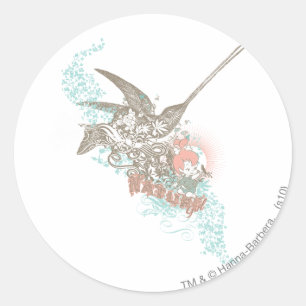 PEBBLES™ Nature Girl Runder Aufkleber